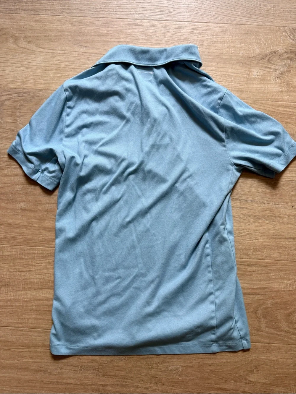 J. Crew Men's Sky Blue Short-Sleeve Polo - Size M (tall)